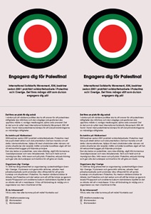 Flygblad: Engagera dig fr Palestina